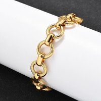 Bracelet Chaîne Plat Rond en Acier Inoxydable 304 pour Femmes — Bracelet Femme