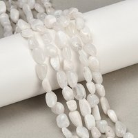 Natural Rainbow Moonstone Beads Strands, Nuggets, Tumbled Stone — Jewelry Beads