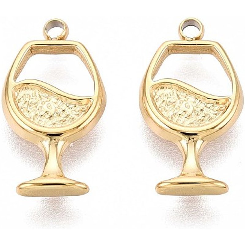 Charm en Acier Inoxydable 304 avec Plaquage en Or 18K — Breloques et pendentifs