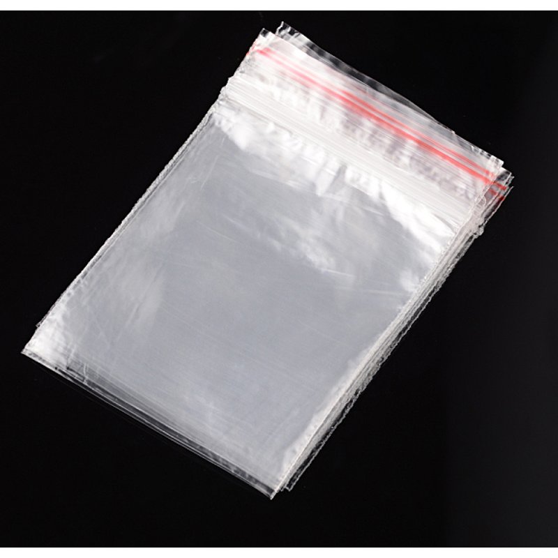 Plastic Zip Lock Bags, Resealable Clear Packaging, 10x7cm — Jewelry Display & Storage