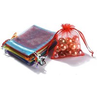 Sacs-cadeaux en organza de couleur mixte pour bijoux et cadeaux — Rangement et présentation