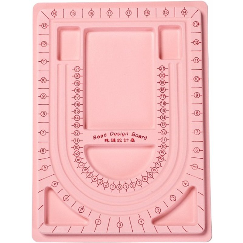 Tableaux de conception en plastique pour colliers, rose — Rangement et présentation