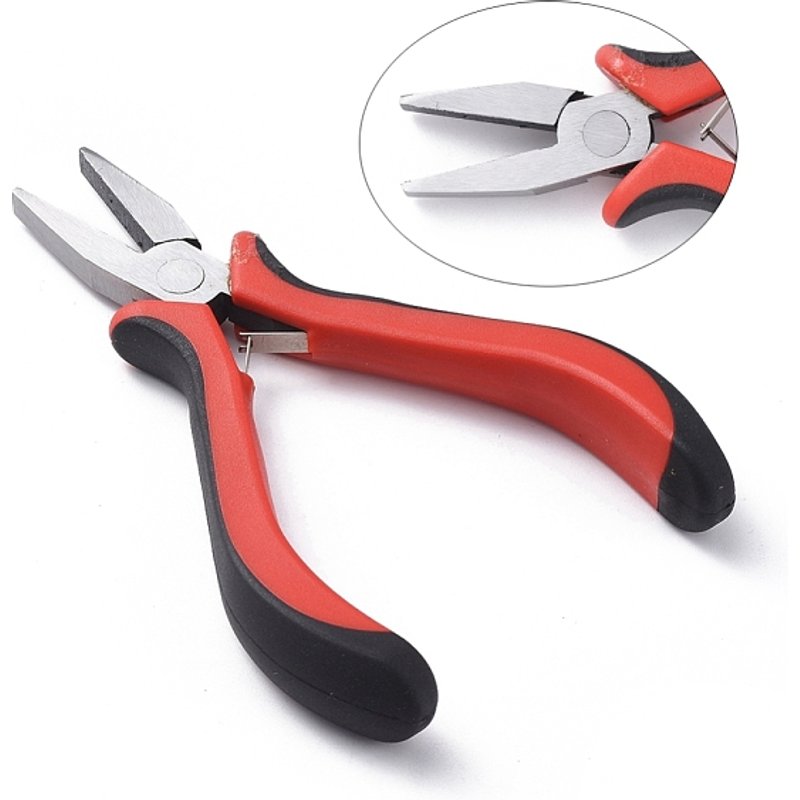 Pinces à Nez Plat en Acier au Carbone pour Fabrication de Bijoux, 127mm — Outils de création de bijoux