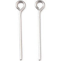 Épingle à œil en acier inoxydable 304 résistant au ternissement 20mm avec trou de 2mm