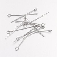 Goupille œil en acier inoxydable 304, résistant au ternissement, 30mm — Accessoires pour bijoux