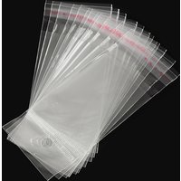 Sacs en cellophane OPP, rectangle transparent, 10x4.5cm, trou de 8mm — Rangement et présentation