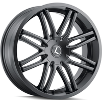 Kraze KR141 Cray Satin Black Wheels - 20x8.5, 5x108, 35 Offset — Wheels & Rims
