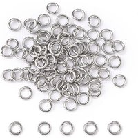 Anneaux ouverts en acier inoxydable 304, 6x1.2mm, résistant à l'oxydation — Accessoires pour bijoux