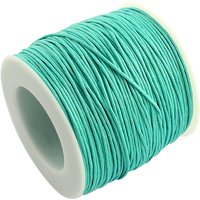 Cordons en Coton Ciré, Aquamarine, 1mm, Rouleau de 100 Yards — Chaînes, fils et cordons
