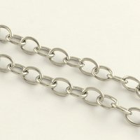 Chaînes en acier inoxydable 304 - Résistantes au ternissement, rouleau de 25m — Chaînes, fils et cordons