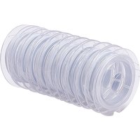 Fil Tiger Tail, Acier inoxydable revêtu de nylon, WhiteSmoke, 0.38mm
