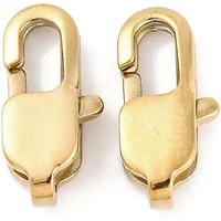 Ion Plating 304 Stainless Steel Lobster Claw Clasps, Golden — Jewelry Findings