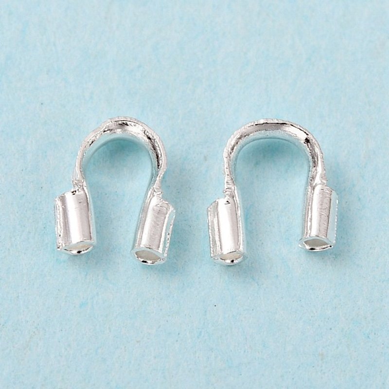 Gardiens de Fil en Laiton, Plaqué Argent, Sans Cadmium, Sans Plomb — Accessoires pour bijoux