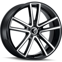 Kraze KR190 Lusso Gloss Black Machined Wheels - 22x8.5 - 5x112 — Wheels & Rims