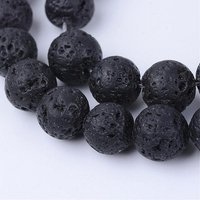Natural Lava Rock Beads Strands, Round 4-4.5mm, 96pcs/strand — Jewelry Beads