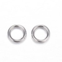 304 Stainless Steel Tarnish Resistant Open Jump Rings 7x1.2mm — Jewelry Findings