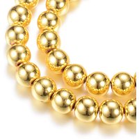 Brins de perles en hématite synthétique non magnétique dorés — Perles à bijoux