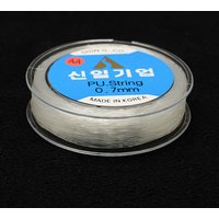 Korean Elastic Crystal Thread, Clear, 0.8mm, 54.68 yards — Chains, Wire & Cord