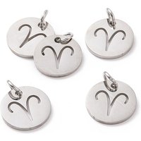 Charm en Acier Inoxydable 304 Non-Tarnish - Signe Zodiacal Bélier — Breloques et pendentifs