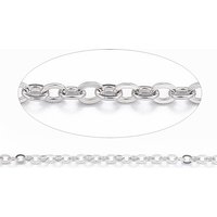 Chaînes en Acier Inoxydable 304, Soudées, Ovales Plates, 65.61 Pieds — Chaînes, fils et cordons