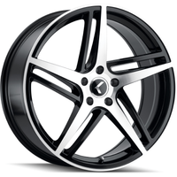 Kraze KR195 Milano Gloss Black Machined Wheels - 20x8.5 - 5x120 — Wheels & Rims