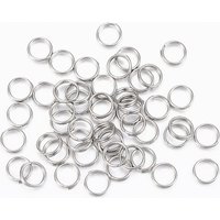 304 Stainless Steel Split Rings, Double Loops Jump Rings — Jewelry Findings