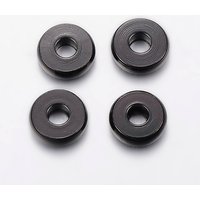 Perles Espacement Donut en Acier Inoxydable 304, Noir Électrophorèse — Perles à bijoux