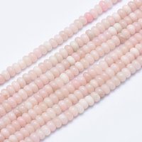 Natural Pink Opal Rondelle Beads Strands, 4-4.5mm Diameter — Jewelry Beads