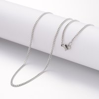 Collier en acier inoxydable 304 anti-ternissement avec fermoir à homard — Collier pendentif