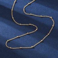 Collier en chaîne en laiton plaqué or 18K avec fermoir à homard — Collier pendentif