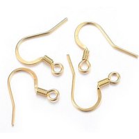 304 Stainless Steel French Earring Hooks with Horizontal Loop