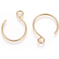 Crochets de Boucles d'Oreilles en Acier Inoxydable 304 avec Boucle Horizontale — Accessoires pour bijoux
