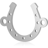 Connecteurs en acier inoxydable 201 en forme de fer à cheval, 10x13.5mm — Accessoires pour bijoux