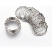 Fil à mémoire pour bracelet en acier, sans cadmium, nickel et plomb, 55mm — Chaînes, fils et cordons