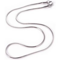 Collier en chaîne serpent en acier inoxydable 304 avec fermoir à ressort — Collier pendentif