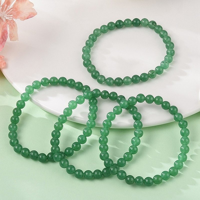 Bracelet Élastique en Jade de Malaisie pour Femmes — Bracelet Femme