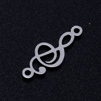 Connecteurs en Acier Inoxydable 201 Résistants au ternissement en Clef de Sol — Accessoires pour bijoux