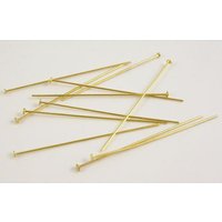 Épingles plates en laiton, sans cadmium, sans plomb, 250pcs — Accessoires pour bijoux