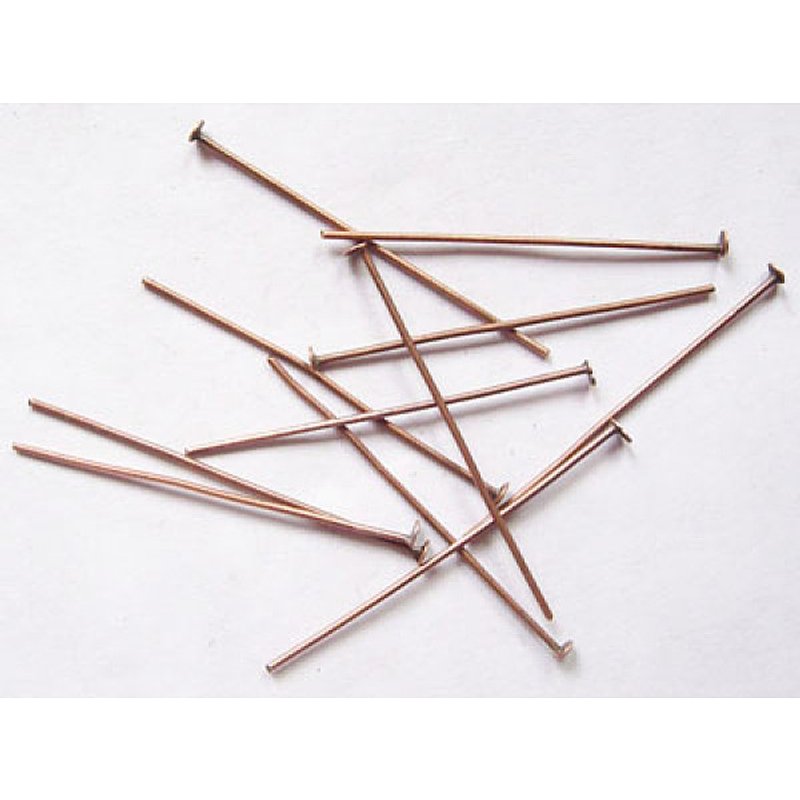 Épingles à tête plate en fer, sans cadmium, sans nickel, sans plomb, 20 Gauge — Accessoires pour bijoux