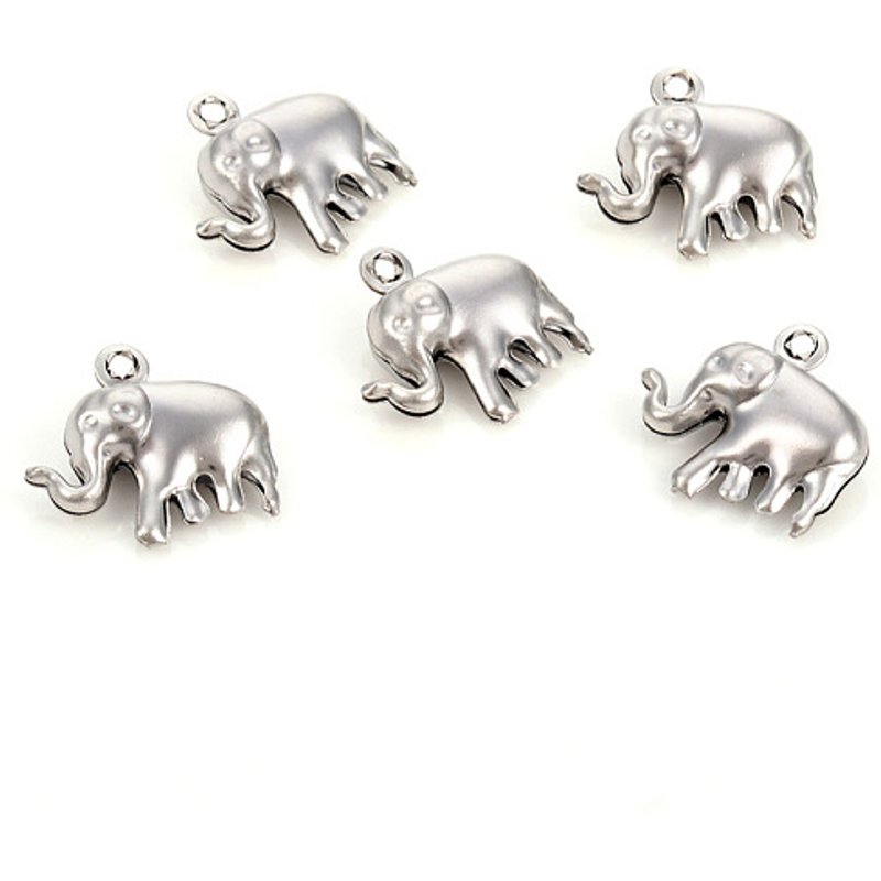 Non-Tarnish 304 Stainless Steel Elephant Charm, 15x14.5mm — Charms & Pendants