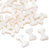 Freshwater Shell Beads, Top Drilled, Letter I, 10x2.5x3mm — Jewelry Beads