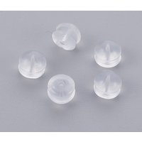 Bouchons d'oreilles en silicone 4x5mm avec trou de 1mm