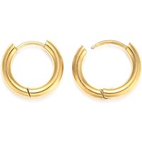 Boucles d'oreilles Huggie en acier inoxydable 304 Ion Plating, 15mm — Boucles d'oreilles créoles
