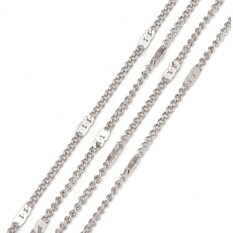 304 Stainless Steel Figaro Chains with Spool, Soldered, 32.8 Feet — Chains, Wire & Cord