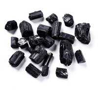 Perles de Tourmaline Noire Naturelle, Nuggets Non Perforés, 76pcs/500g — Perles à bijoux
