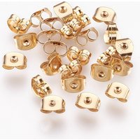 304 Stainless Steel Friction Ear Nuts for Post Stud Earrings — Jewelry Findings