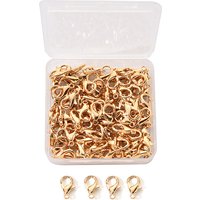 Attaches de homard en alliage de zinc, or clair, 12x6mm, 100pcs — Accessoires pour bijoux