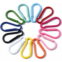 Carabines en aluminium pour escalade et attaches de clé - Couleurs mélangées — Accessoires pour bijoux