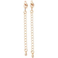Rallonge en laiton avec charms en goutte et fermoir mousqueton — Accessoires pour bijoux