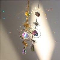 Décorations en Cristal de Quartz, Attrape-Soleil Suspendu, Transparent AB